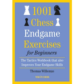 (영문도서) 1001 Chess Endgame Exercises for Beginners: The Tactics Workbook That Also Improves Your Endg... Paperback