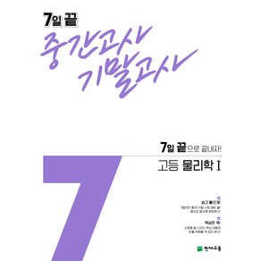 7일 끝 중간고사 기말고사 고등 물리학1 (2024), 과학영역, 고등학생