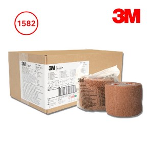 3M 코반 2인치 5cm x 4.5m 36롤 1582/탄력붕대, 1세트, 36개