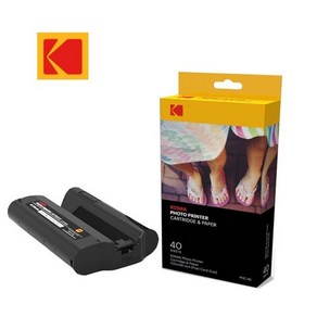 코닥 PD450W 모바일 포토 프린터 전용 컬러 인화지 460 480 도크 프린터용 6 인치 자동 라미네이션, 1세트, 40 sheets, [01]