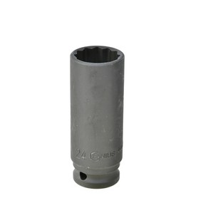 지니어스임팩트소켓 날씬형롱임팩트소켓(12각) 1/2'*19MM (NO.448519), 1개