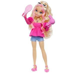 Babie Deam Besties Babie “Malibu” Fashion Doll with 8 Makeup & Hai Themed Accessoies, 1개