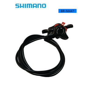 SHIMANO BL-M506 BR-M447 BR-M355 유압 왼쪽 오른쪽 디스크 브레이크 세트 MTB 자전거 용 반대편 2- 피스톤 디자인 브레이크 레버 캘리퍼, 1개