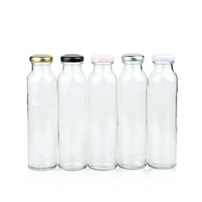 [가인글로벌] 일자음료300ml 유리병 40개 주스병 밀크티병 우유병 더치병