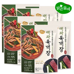 맑은물에 대파육개장 500g, 6개