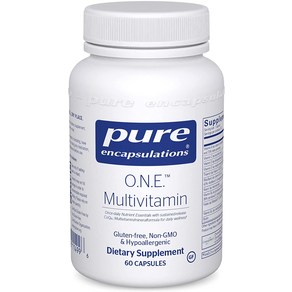 Pue Encapsulations O.N.E. Multivitamin Once Daily Multivitamin with Antioxidant Complex Metafolin CoQ10 and Lutein to Suppot Vision Cognitive Functi, 1개