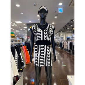 5F [신사] 파사디 골프 여성 24FW 로고 JQD 케이블 스커트 블랙 P24FKK331S