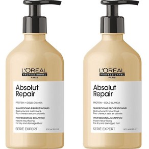 로레알 세리 익스퍼트 앱솔루트 리페어 샴푸 1500ml, 2개, 500ml