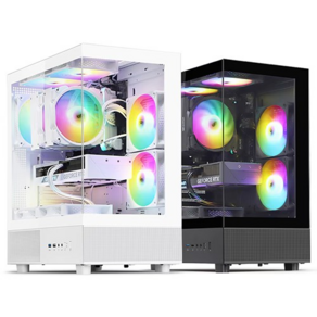 다크플래쉬 DB330X RGB 강화유리, 1개, 화이트