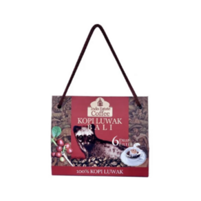 [Indo Estate Coffee] Kopi Luwak Bali 6 Dip Filte 루왁 드립커피 6개입, 1개, 20g