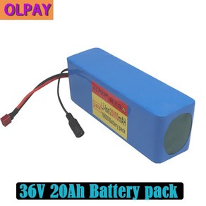 전기 자전거 배터리 36V 10S3P 20Ah 500W 높은 전원 용량 42V 18650 리튬 배터리 팩 20000mAh 전기 자전거, 1개