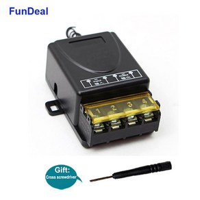 호이스트 리모컨 무선 원격 제어 스위치 송신 수신기 Fundeal 433mhz 범용 무선 rf 원격 제어 스위치 ac 220v 1ch 30a 릴레이 수신기 433 mhz for