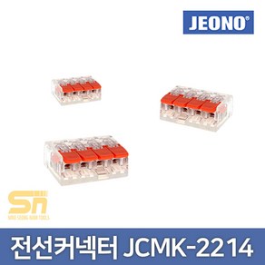 전오 푸쉬인 레버 전선 커넥터 콘넥터 4구 JCMK-2214, 1개