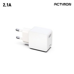 [TJCOMPANY] ACTiMON 엑티몬 2.1A USB 1포트 가정용 일반 충전기 어댑터 / 케이블미포함, 1개, 상세페이지 참조