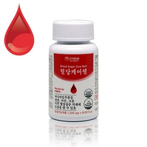 혈당케어웰 바나바잎추출물 크롬 리프 혈당건강 조절 영양제 1200mg 60정 2개월