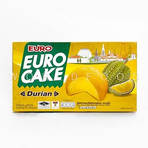 월드푸드 태국 두리안 유로 케이크 커스터드 수입과자 EURO CAKE DURIAN, 1개, 120g