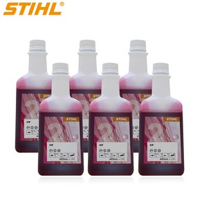 STIHL 스틸 2행정 2싸이클오일 6개묶음 스틸오일 450ml 독일생산정품 식물성오일 혼합비율50:1, 1개