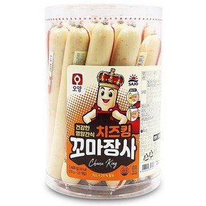 사조 캠핑 업소용 맛있는 간식 편의점 코스트코 핫바 소세지 치즈킹 꼬마장사 70g 20개