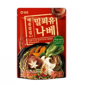 샘표 매콤칼칼 밀푀유나베 육수, 500g, 2개