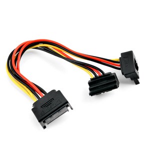 Coms [ITA350] Coms SATA 전원 Y 케이블(SATA 15P Y SATA x 2)