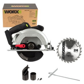정품 웍스 20V 충전 원형톱 WU536.9 본체만 165mm 무선 스킬 WU539, 1개