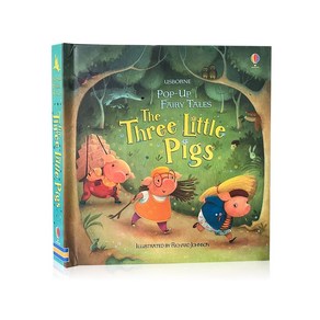 Usbone Pop-Up Animals / Thee Little Pigs 키즈 영어 3D 플랩 그림 책 책을 읽는 아기, Pop-Up Thee Little Pigs