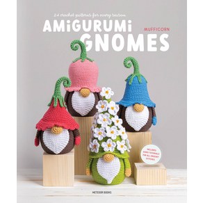 (영문도서) Amiguumi Gnomes: 24 Cochet Pattens fo Evey Season Papeback, Meteoo Books, English, 9789491643514