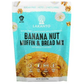 Lakanto Banana Nut Muffin & Bread Mix 7.06 oz (200 g) 1팩