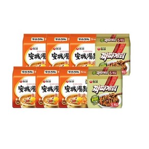 농심 안성탕면 30p + 짜파게티 10p, 1세트