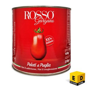 ROSSO 홀 토마토(푸투라그리) 2.55kg 토마토캔 1박스(6개), 3개