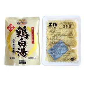 토리빠이탄 라멘 재료세트(소스+생면) - 토리빠이탄 소스 1kg + 고급생면 500g 일본 닭육수 라멘 토리파이탄, 1개