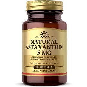 솔가 내츄럴 아스타잔틴 5mg Solga Natual Astaxanthin 5 mg 30 소프트젤, 30정, 1개