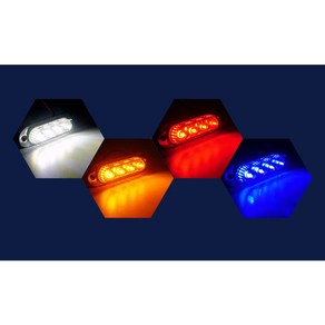12V용 4LED 사이드램프 차폭등 미등 낱개1개 자동차, 1개