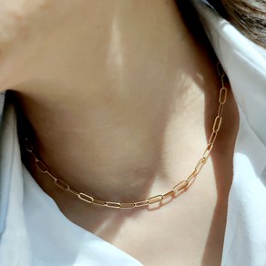 에버링 14K 금 목걸이 도톰한 데일리 사슬 체인_NNFC4201 Gold Necklace Gift