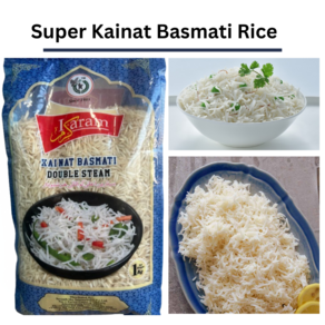 Pakistan Basmati Kainat Rice Double Steam(바스마티 라이스 찐쌀), 1개, 1kg