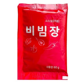 비빔소스60g (1인분) / 모듬소스 (냉면 쫄면 국수등), 1개, 60g