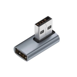 티테크 USB3.0 우측 90도 회전 꺾임젠더 T-USB3-AMAFRR 우향 기억자 꺽임형, 1개