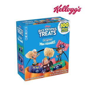 [Kellogg's] 라이스 크리스피 100개입 미니 바이츠 할로윈 미국 켈로그 쌀강정 Kellogg's Rice Kispies Teats, 1세트, 1.1kg