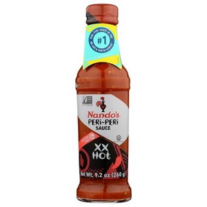 Nando's Pei-Pei Sauce Exta Hot 9.1 oz Nando's 페리페리 소스 엑스트라 핫 9.1온스, 1개, 257g