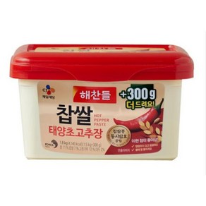 해찬들 맛있게 매운 식자재 감칠맛 찹쌀 태양초 고추장 엄마손맛 갖은양념 1.8kg 1개