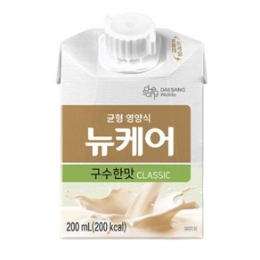 뉴케어 구수한맛 200ml 24팩 클래식 아셉틱팩 환자식 균형영양식 식사대용 구수한맛, 30개