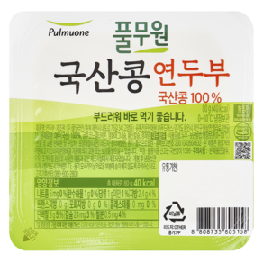 풀무원 국산콩연두부, 10개, 80g