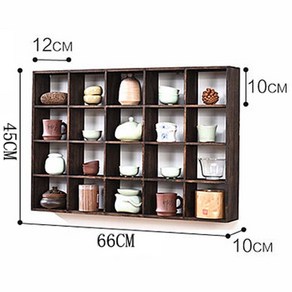 찻장 컵보드 다완장 앤틱수납장 원목 찻잔걸이 수납 선반 다기, 1개, K