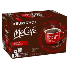 McCafé 프리미엄 로스트 커피 미디엄 로스트 K-컵 포드 12개, 117g