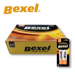 벡셀 BEXEL AA (LR6) 알카라인 건전지 카드형 20개입(40알), 40개입, 1개