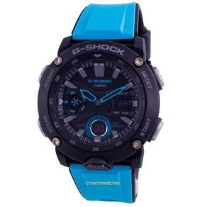 카시오 G-Shock 표준 아날로그 디지털 카본 코어 다이버 GA-2000-1A2 GA2000-1A2 200M 남성용 시계