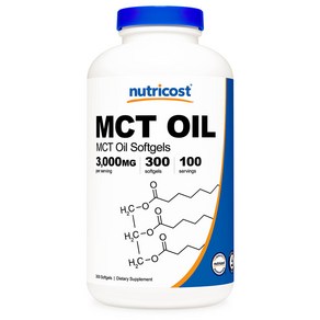 뉴트리코스트 MCT 오일 1000mg 300소프트젤 1병