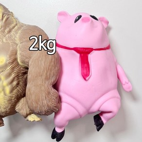 고릴라 말랑이 초대형 빅 고릴라 2kg 킹콩 돼지 인면어 인형 말랑이 스트레스 해소, 초대형 돼지말랑이, 1개, 23cm