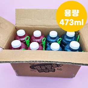 2000 비눗방울 리필액 8개입 1박스 - 용량 473ml 비누방울 리필액, 8개