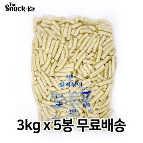 맛찬들 백미 밀떡볶이 정관절단 3kg (무료배송) 밀떡 떡볶이떡, 5개